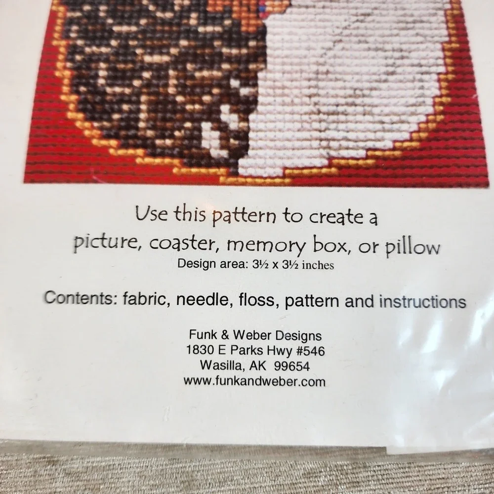 Funk & Weber Designs cross stitch kit Ptarmigan Alaskan Wild Animal New